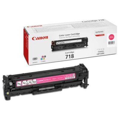 Canon originální toner CRG-718M/ LBP-7200/ 7660/ 7680/ MF-80x0/ MF724/ 2900 stran/ purpurový