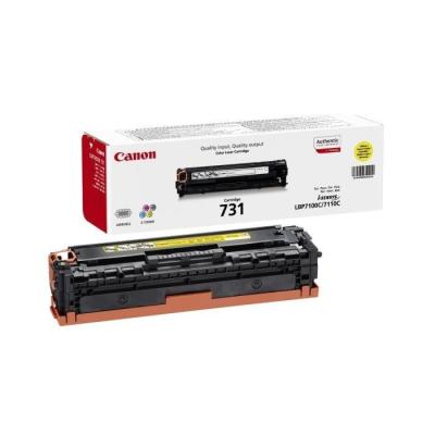 Canon originální toner CRG-731Y/ LBP-7100/ 7110/ 1500 stran/ Žlutá