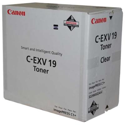 Canon originální  TONER CEXV19 CLEAR TONER Imagepress C1+ 31 500 stran A4 (5%)