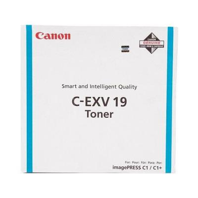 Canon originální  TONER CEXV19 CYAN Imagepress C1/C1+ 16 000 stran A4 (5%)