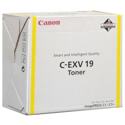 Canon originální  TONER CEXV19 YELLOW Imagepress C1/C1+ 16 000 stran A4 (5%)