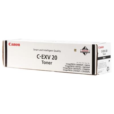 Canon originální  TONER CEXV20 BLACK IP C7000VP/C7010VP/C6000VP/C6010VP 35 000 stran A4 (5%)