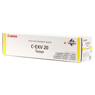 Canon originální  TONER CEXV20 YELLOW IP C7000VP/C7010VP/C6000VP/C6010VP 35 000 stran A4 (5%)