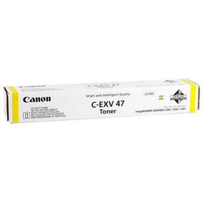 Canon originální  TONER CEXV47 YELLOW iR-ADV C350/C351/C250/C255/C355   21 500 stran A4 (5%) - CHIPLESS