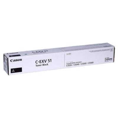Canon originální  TONER CEXV51 BLACK iR-ADV C55xx/C57xx/DX6000 69 000 stran A4 (5%) - CHIPLESS