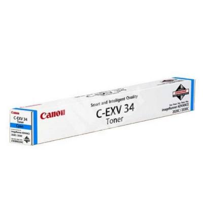 Canon originální toner C-EXV-34/ iR-C2020/ 2030/ 19 000 stran/ azurový