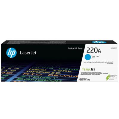 HP toner 220A - Azurový 1800str. (W2201A) - pro Color LaserJet Pro 4202de, 4202dn, 4202dw