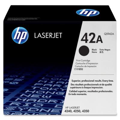 HP černý toner, Q5942A , LJ 4250/4350 originál