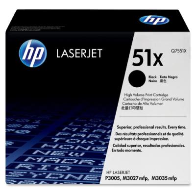 HP černý toner, Q7551X, LJ P3005/M3035 originál