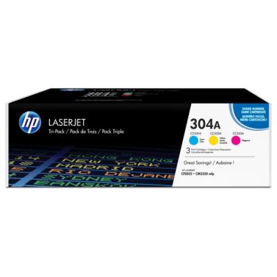 HP toner HP CF372AM pro HP CLJ CM2320 / CP2025 (3x2800 stran) CMY - CC531A -533A - 3pack originál
