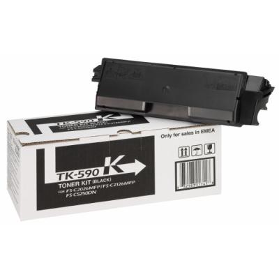 Kyocera toner TK-590K/ FS-C2026MFP/ C2126MFP/ 7 000 stran/ Černý