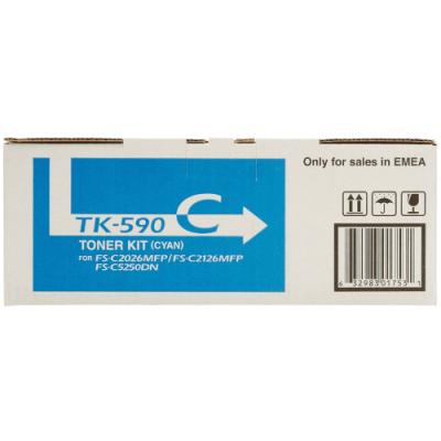 Kyocera toner TK-590C/ FS-C2026MFP/ C2126MFP/ 5 000 stran/ azurový