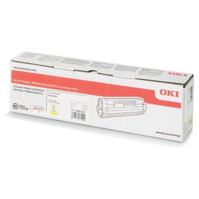OKI originální toner 46861305, yellow, 10000str., OKI C824, 834, 844
