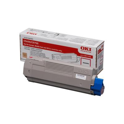 OKI originál tonerová kazeta 43872306/ C5650/ C5750/ 2000 stran/ purpurový