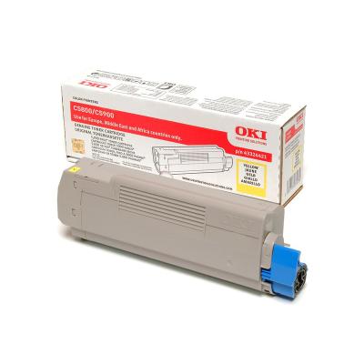 OKI originál tonerová kazeta 43324421/ C5550 MFP/ C5800/ C5900/ 5000 stran/ Žlutá