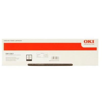 OKI originál tonerová kazeta 44643004/ C801/ C821/ 7000 stran/ Černá