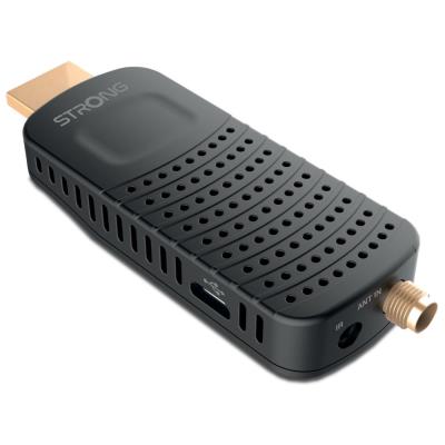 STRONG DVB-T/T2 tuner HDMI stick SRT 84/ Full HD/ H.265/HEVC/ externí anténa/ EPG/ PVR/ HDMI/ USB/ micro USB/ IR/ černý