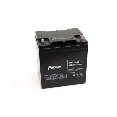 FUKAWA olověná baterie FWL 28-12 do APC/ AEG/ EATON/ Powerware/ 12V/ 28Ah/ životnost 10 let/ závit M5